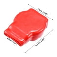 thumbnail image 3 of Unique Bargains 2 Pcs Battery Terminal Covers Battery Terminal Boots Insulating Cable Lug Caps for Cars Boat Black Red, 3 of 6