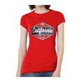 thumbnail image 1 of California Sun Surf Fun T-Shirt à Manches Courtes pour Femmes - Rouge - Large, 1 of 1