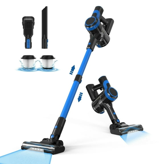 Cordless Vacuum Cleaner, Lightweight Wireless Vacuum Convenient 6 in 1 Stick Vacuum Cleaner with Powerful Suction, Handheld Vacuum for Home Pet Hair Carpet Hard Floor