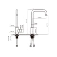 thumbnail image 4 of Llave mezcladora monomando grifo cocina Tecnolam TEC128SS INOX, 4 of 4
