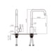thumbnail image 4 of Llave mezcladora monomando grifo cocina Tecnolam TEC128SS INOX, 4 of 4
