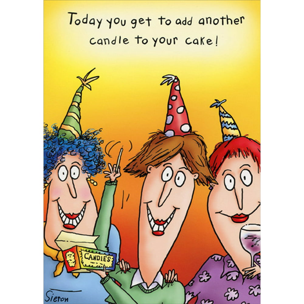 Oatmeal Studios Add Another Candle Funny 80th Birthday Card for Her ...
