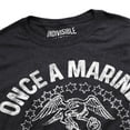 thumbnail image 3 of Indivisible Official U.S. Marines Always a Marine Men's Classic Ring-Spun T-Shirt, Black Ink Heather, X-Large, 3 of 6