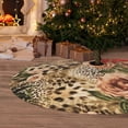 thumbnail image 6 of Sikiie Animal Leopard 30-48 inches {designName} Print Christmas Tree Skirt Snowman Xmas Tree Skirt with Edge Christmas Decorations for Holiday Party-30", 6 of 7