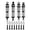 Black, variant on UsilkU Durable Aluminum Alloy Front Rear Shock Absorbers for Traxxas Latrax Teton 1/18 RC Car - Ultimate Suspension Upgrade Replacement Parts Blue Color 2.6 inches Length 1.2 oz Weight