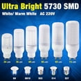 thumbnail image 2 of Bombilla LED de mazorca de maíz, luz blanca cálida y fría, 220V, brillante, SMD, 5730, E14, E27, B22, G9, GU10, 7W, 9W, 12W, 15W, 20W, 25W, 2 of 4