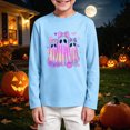 thumbnail image 2 of Teen Boys Halloween Shirt for 13t 15t Boys Halloween Ghost T-Shirt Glow In The Dark Long Sleeve T Shirt Toddler to Youth Boys Clothes Size 13-15 Years, 2 of 5