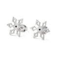 thumbnail image 3 of 10pairs Non-Tarnish Snowflake 304 Stainless Steel Stud Earrings for Women Stainless Steel color 11.5x10mm Pin: 0.7mm, 3 of 3