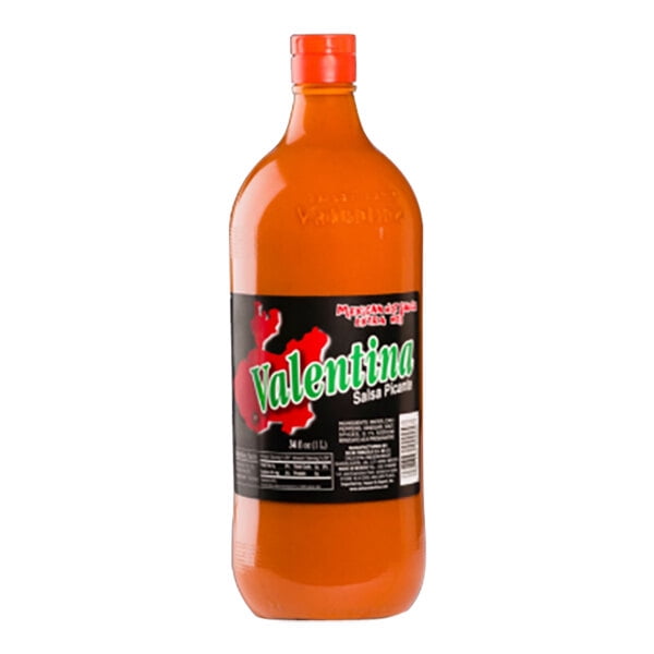 Valentina Black Label Mexican Hot Sauce 34 fl. oz. - 12/Case
