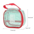 thumbnail image 2 of Unique Bargains 1 Pc Lightweight Storage Makeup Bag for Business Travel Flannel Fabric Green, 2 of 6