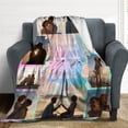 thumbnail image 4 of Custom Photo Blankets Using My Own Photos Personalized Throw Blanket with Pictures Text Customized Blanket for Adults Mom Dad Family Dog Kids Friends Lover Personalized Memorial Gift 60"x80", 4 of 6