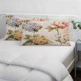 thumbnail image 4 of Vintage Hydrangea Floral Standard Size Pillow Cover, Pillowcase Protectors with Zipper, Breathable Decorative Throw Pillow Case Cover, Spring Botanical Flowers Pillow Shams for Couch Sofa 20x26Inch, 4 of 8