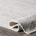 thumbnail image 5 of nuLOOM Tapis Tressé Intérieur/extérieur, 10 Pieds Carré, Ivoire, 5 of 5