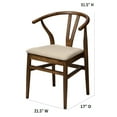 thumbnail image 7 of CSP Commerical Seating Products Mid Century Dark Walnut Chairs, 7 of 7