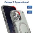 thumbnail image 7 of Decase for iPhone 16 Pro Max Case with Kickstand, Compatible with MagSafe, Military-Grade Drop Protection Heavy Duty Hybrid Shockproof Rugged Protective Phone Cover for iPhone 16 Pro Max,Gray, 7 of 7