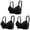 Black, variant on Women Bras Front Closure Nursing Bras Sports Bras for Women Plus Size Strapless Bras Sales Today Clearance