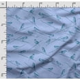 thumbnail image 2 of Soimoi Bird Printed, Japan Crepe SatinFabric By The Yard-54 Inch WideDecorative Sewing Fabric For Dresses, Kimonos, Gowns-Purple, 2 of 5