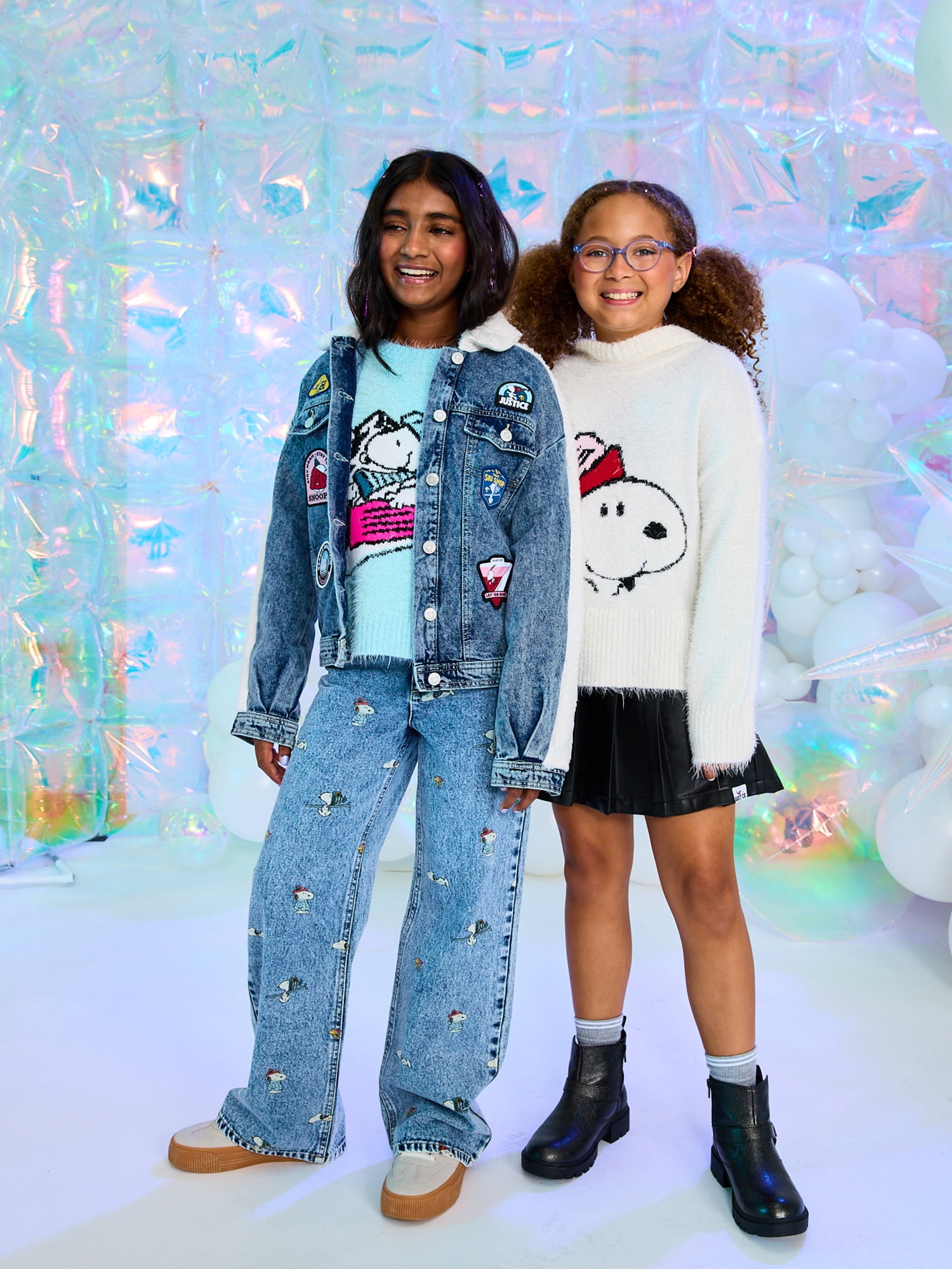 Justice x Snoopy Girls Collab Sweater, Sizes XS - XLP