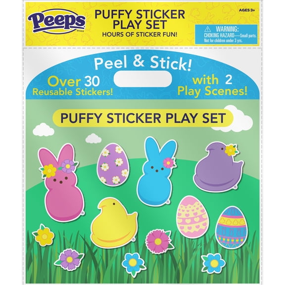 PEEPS Puffy Sticker Play Set, Kids Activity Craft