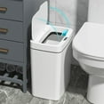 thumbnail image 3 of Touchless Sensor Trash Can with Lid, 14L Automatic Motion-Activated Bin for Kitchen, Office, and Living Room, Silent Operation, 3 of 8