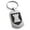 Silver, variant on Stainless Steel Rook Strategy Coat of Arms Shield Engraved Dog Tag Keychain Keyring