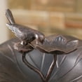 thumbnail image 2 of GDF Studio Seine Outdoor Aluminum Bird Bath, Bronze, 2 of 4