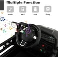 thumbnail image 3 of OLAKIDS Kids Ride On Truck, 12V Electric Vehicle Jeep Car with Remote Control, Toddlers Battery Powered Toy with 2 Speeds, Spring Suspension, Double Open Doors, LED Lights, Music, USB, Mp3 (Black), 3 of 9