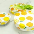thumbnail image 2 of Billuyoard 6 unids/set tapas reutilizables costura fina que no se desprende y cubierta de tazón de comida de algodón no tóxico inodoro Mostrada Tipo 3, 2 of 6