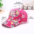 thumbnail image 6 of MEICHEN Black Women's Baseball Caps, Peony Color Baseball Cap Casual Trend Duck Cap Outdoor Mesh Sun Hat,Women's Accessories Baseball Caps, 6 of 8