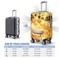 thumbnail image 3 of Cauagu Honey Bee Print Travel Luggage Cover,Travel Dust-proof Suitcase Cover Softside Suitcase Protector for 18-32inch,Not Included Suitcase, 3 of 8
