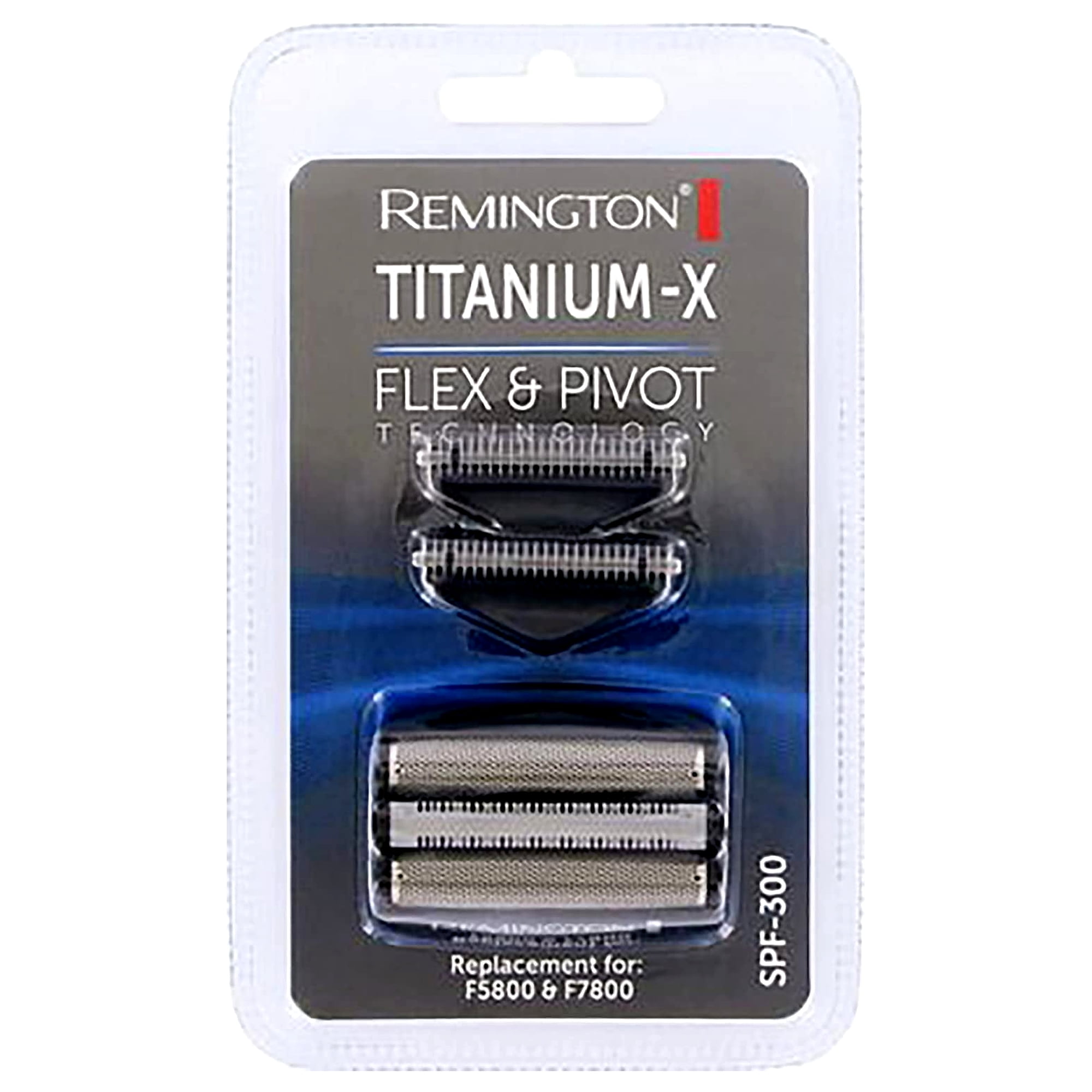 Remington SPF300 Silver Metal Titanium X Flex & Pivot Foil and Cutter F5800 F7800 & F4900