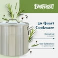 thumbnail image 3 of Bayou Classic 30 Quart / 7.5 Gallon Stainless Steel Brew Kettle Pot with Lid, 3 of 8