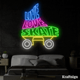 thumbnail image 2 of Craftnamesign Live Love Skate Neon Sign, Skate Club Sign, Skate LED Decor, 2 of 4