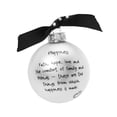 thumbnail image 2 of Whitehurst "Happiness is …" Marci Glass Christmas Ball Ornament 2.75" (70mm), 2 of 3