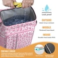 thumbnail image 2 of Travel Cooler Bag - Pink and Pink Of Leopard Print Camping Beer Cooler Backpack with Bottle Opener- Waterproof Insulated Picnic Backpacks - Cooler Bag for Beach, 2 of 6