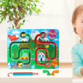 thumbnail image 1 of Laberinto puzzle Educación Rompecabezas Juguetes Laberinto Aprendizaje Juegos de Tablero de Laberinto para Niños Niño Niños B CUTICAT Tablero de equilibrio laberinto, 1 of 8