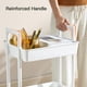 thumbnail image 5 of Organizador Rolling Cart Pipishell de 3 niveles de plástico blanco, 5 of 7