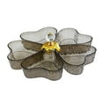 thumbnail image 4 of Luzkey Divided Serving Dish 5 Grids Party Table Centerpiece without Lid Rotatable Snack Platter Divided Snack Plate for Candy Cookies Gray, 4 of 8