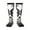 2 Black-1, variant on Artistic Black White Peacocks Knee Socks, High Socks Long Stretchy Sock Women Knee High Stocking, Long Socks for Women