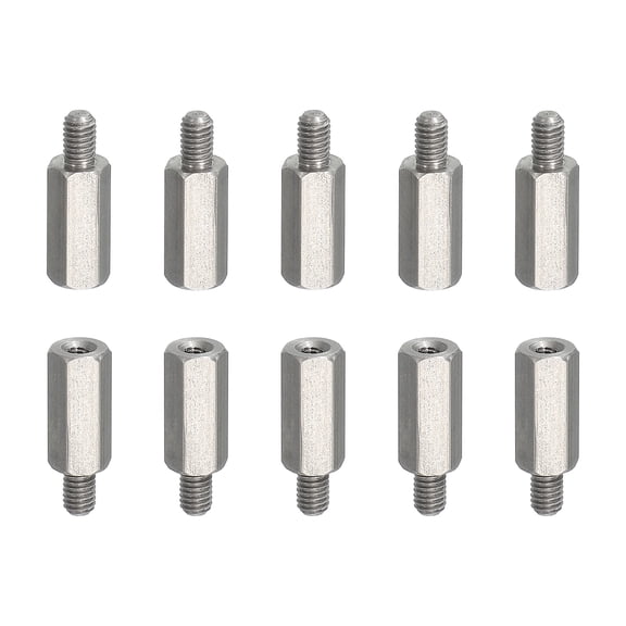 10pcs M3x4.5mm Male to M2x11mm Female Thread Spacer Standoffs Screws