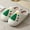 Green, variant on Women Men Christmas Slippers Reindeer Slippers Indoor Bedroom Fluffy Warm Fleece Slippers Soft Cozy Home Non-Slip Soft Plush Slip-on Wool Lined Winter House Shoes