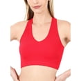 thumbnail image 4 of KOGMO Womens Ribbed Racerback Crop Tank Top, 4 of 5