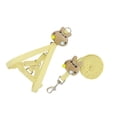 thumbnail image 1 of Methold Correas Remolque Ajustable Animal Cuerda Tracción Lindo Realista Interesante Correa para el pecho Correa Teddy Cable de larga Suministros para gatos Amarillo S, 1 of 6