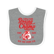 Inktastic Boxing Champ Boys or Girls Baby Bib
