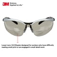 thumbnail image 3 of Gafas de seguridad 3M BX +2.0 con lente gris de aumento de lectura, 3 of 6