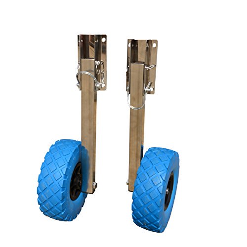 Stainless Steel Boat Transom Launching Wheel Dolly for Inflatable Boat