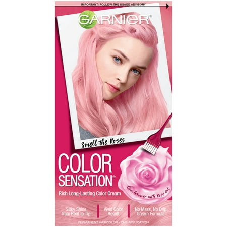 Garnier Color Sensation Hair Color Cream, 9.20 Smell the Roses (Light Pink), 1 (Best Way To Dye Hair Pink)
