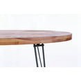 thumbnail image 4 of Oval Natural Reclaimed Wood Foldable Cocktail Table for Your Living Space, 4 of 6