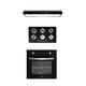 thumbnail image 1 of Combo DISA HOME Parrilla a Gas 6 Quemadores Cristal Templado, Campana Extractora de Pared Negro Mate Disa Home 40-11-0-014, 1 of 8