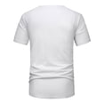thumbnail image 7 of IYTR Mens Linen Shirts Short Sleeve Summer T Shirts Comfy Button-Up Round Neck Leisure Running Athletic Shirts Casual Solid Color White L, 7 of 7